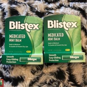 Blistex Medicated Mint Balm set of two New in box